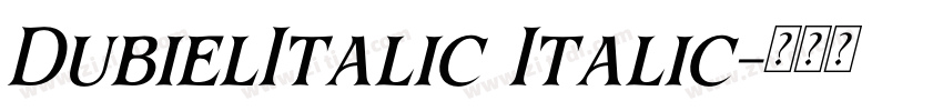 DubielItalic Italic字体转换